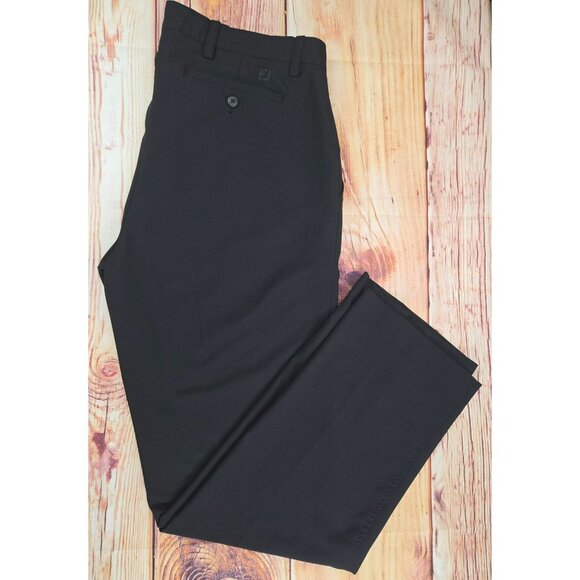 FootJoy FJ Mens Straight Golf Pants 36x34 Black Stretch - Picture 3 of 8